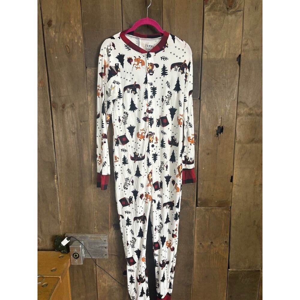 Men's Fammy Jammies Woodland One Piece extra small-TP XSTP